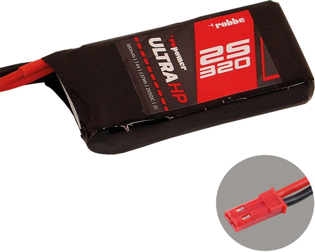 ROBBE RO-POWER ULTRA HP 320MAH 7,4 VOLT 2S 25(50)C LIPO AKKU