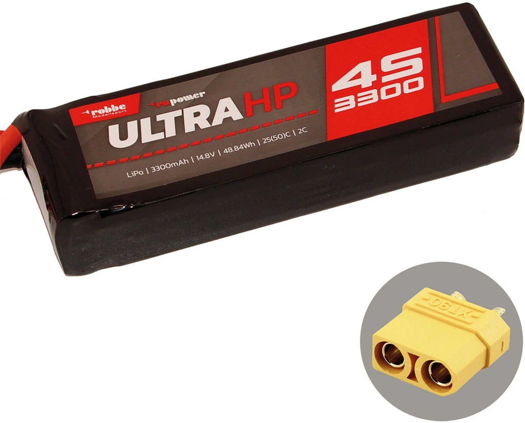 ROBBE RO-POWER ULTRA HP 3300MAH 14,8 VOLT 4S 25(50)C LIPO AKKU