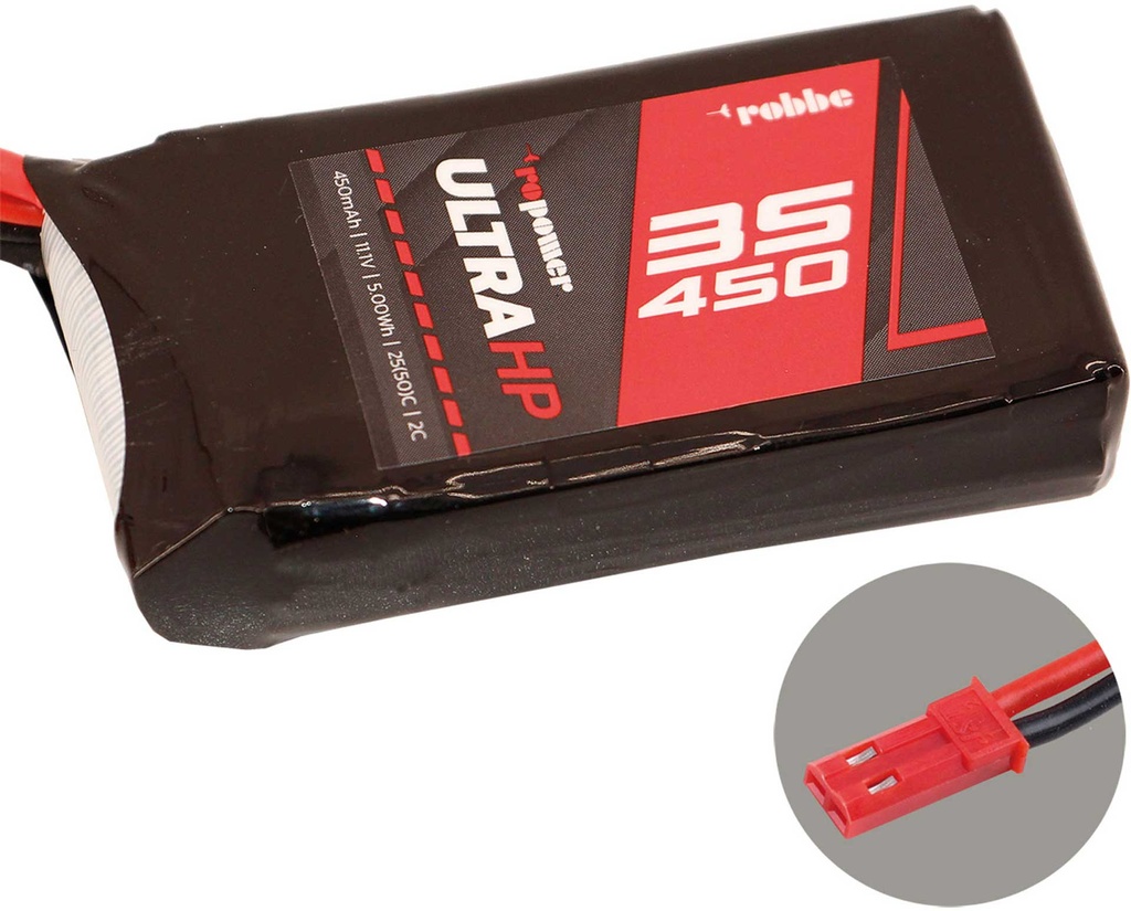 ROBBE RO-POWER ULTRA HP 450MAH 11,1 VOLT 3S 25(50)C LIPO AKKU