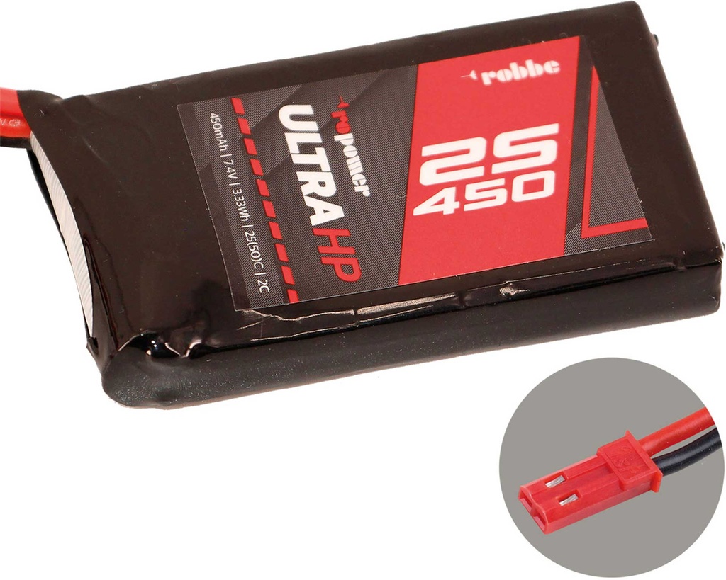 ROBBE RO-POWER ULTRA HP 450MAH 7,4 VOLT 2S 25(50)C LIPO AKKU