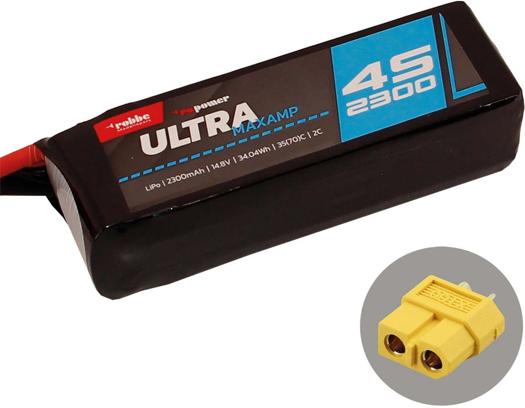 ROBBE RO-POWER ULTRA MAXAMP 2300MAH 14,8 VOLT 4S 35(70)C LIPO AKKU