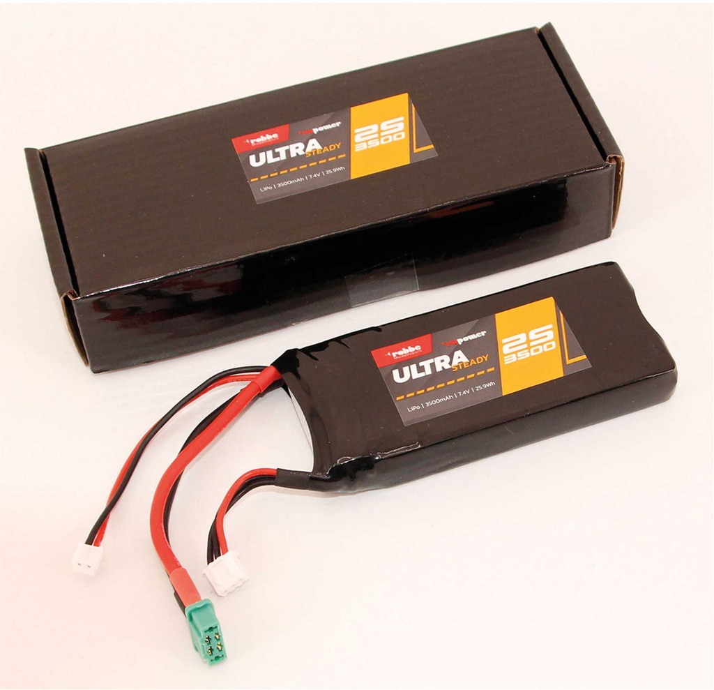 ROBBE RO-POWER ULTRA STEADY 3500MAH 7,4 VOLT EMPFÄNGER AKKU 2S MPX/MOLEX 1.25/UMX 2S