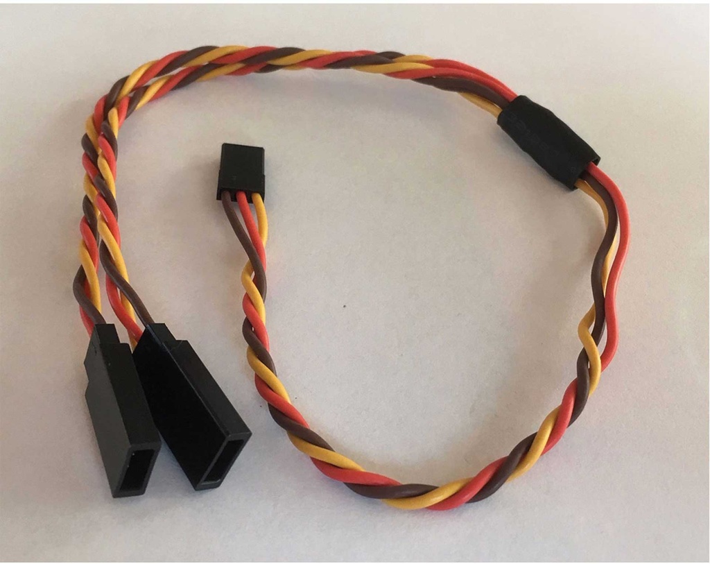 ROBBE V-KABEL GRAUPNER 0,35MM² 1STK. 22AWG 30CM VERDRILLT