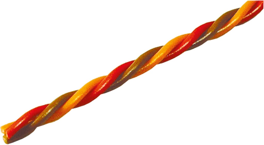 ROBBE Servokabel Graupner/JR/Uni 10 Meter verdrillt 0,13mm² (26AWG) PVC Meterware