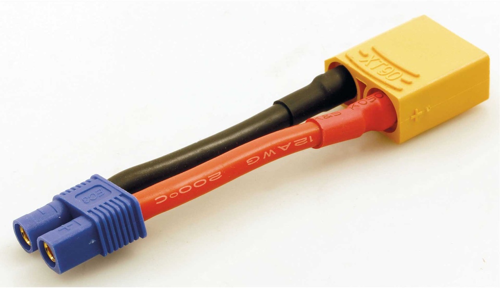 ROBBE ADAPTERKABEL XT-90 STECKER AUF EC-3 BUCHSE 12AWG 50MM