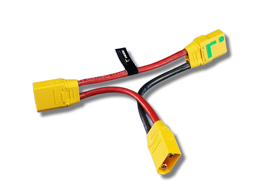 Serielles Kabel XT90 6mm² 10cm mit Antiblitz