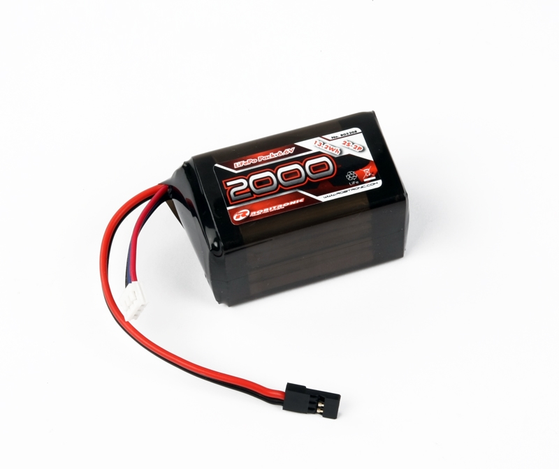 LiFe Akku 2000mAh 2S 2/3A Hump Size Empfängerpack