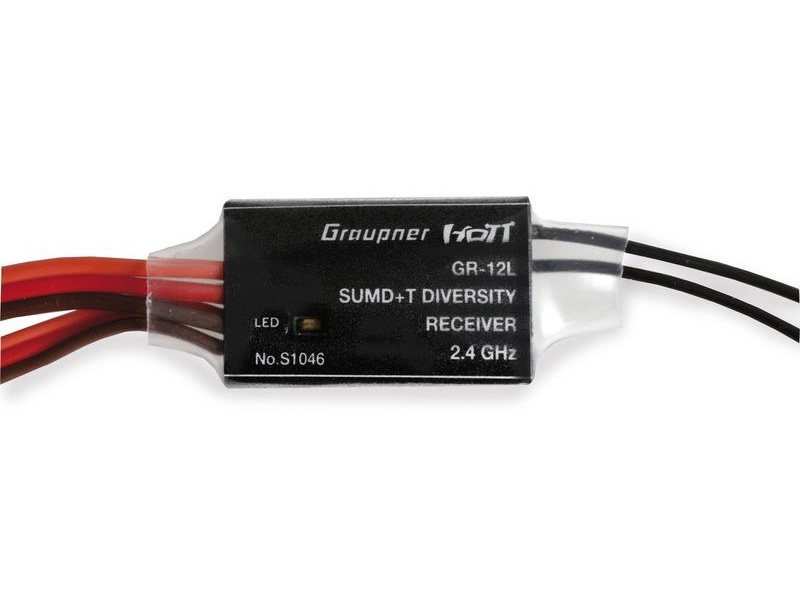 GRAUPNER GR-12L SUMD+T 2 Antennen 2.4 GHz Empfänger