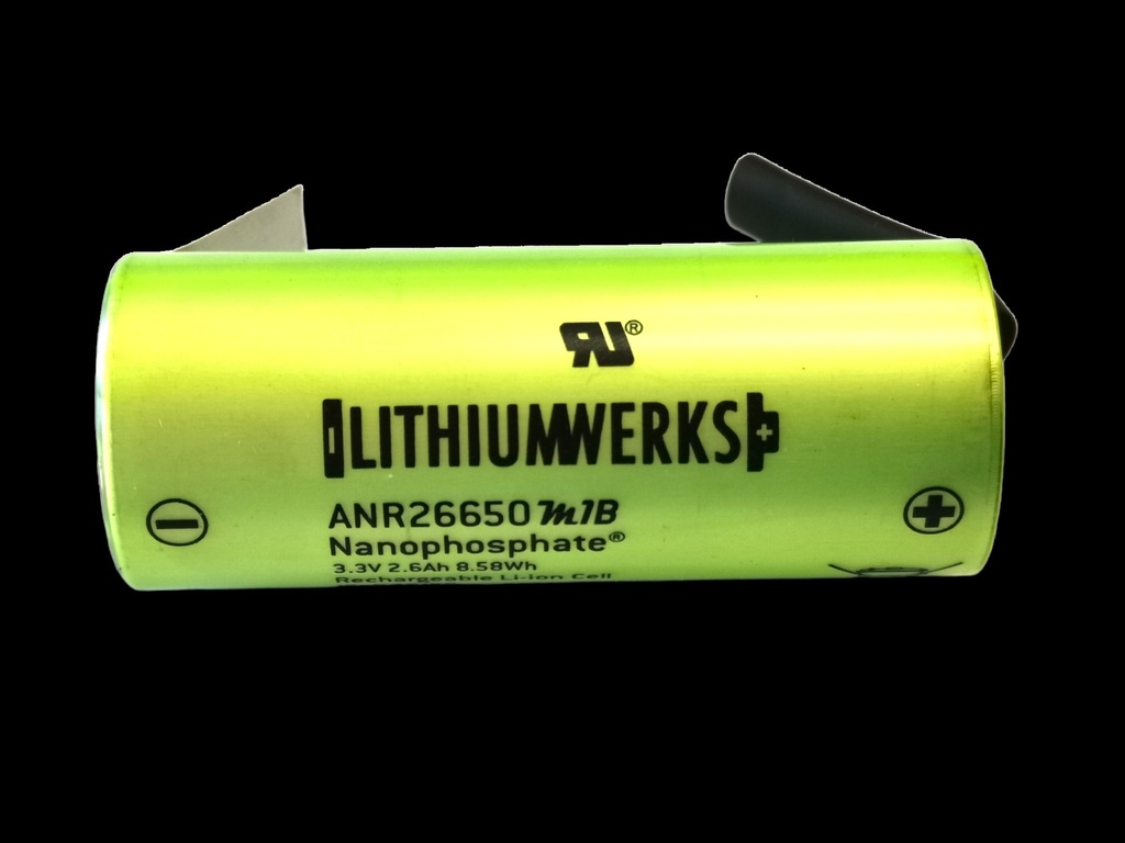 LiFe Zelle 2500mAh mit Lötfahnen U