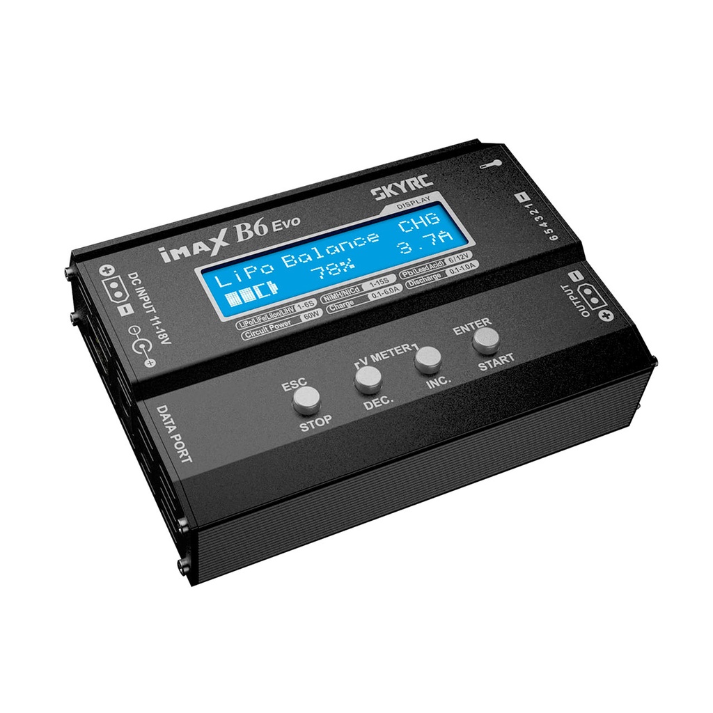 B6DC Evo Ladegerät LiPo 1-6s 6A 60W