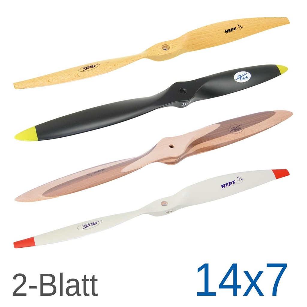 Fiala 2-Blatt 14x7 Holzpropeller