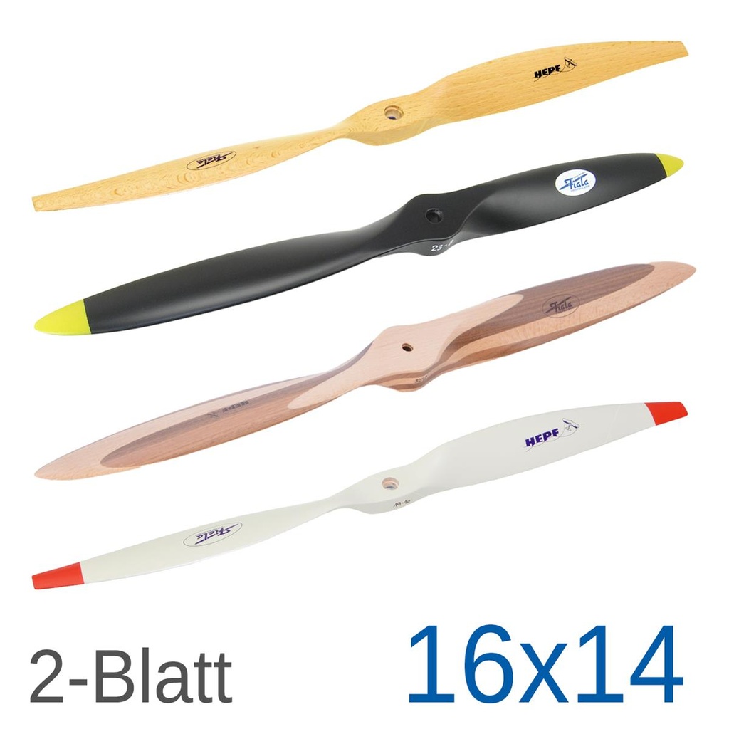 Fiala 2-Blatt 16x14 Holzpropeller