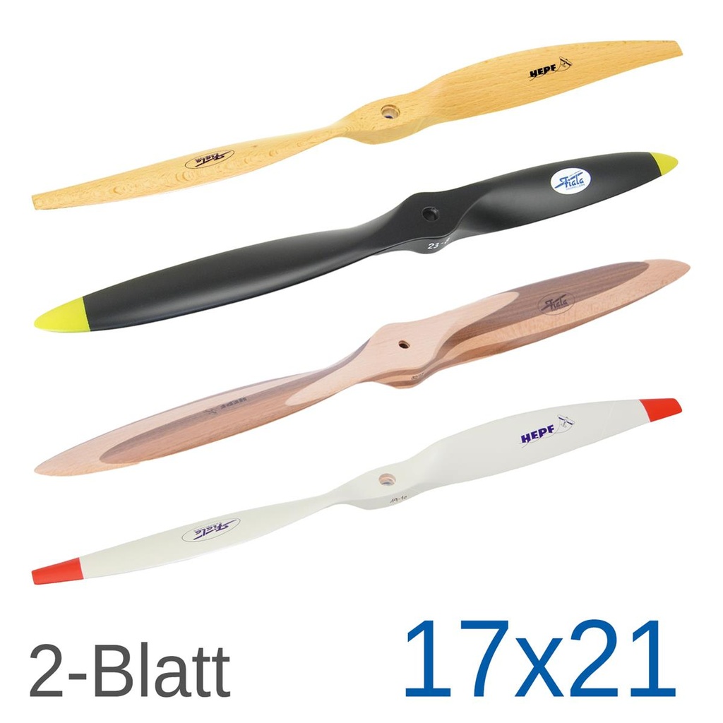 Fiala 2-Blatt 17x21 Holzpropeller