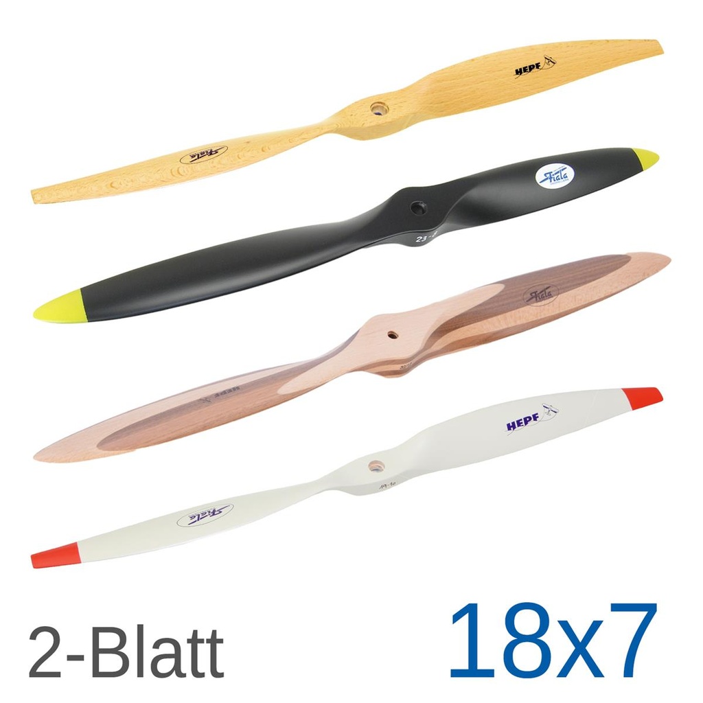 Fiala 2-Blatt 18x7 Holzpropeller