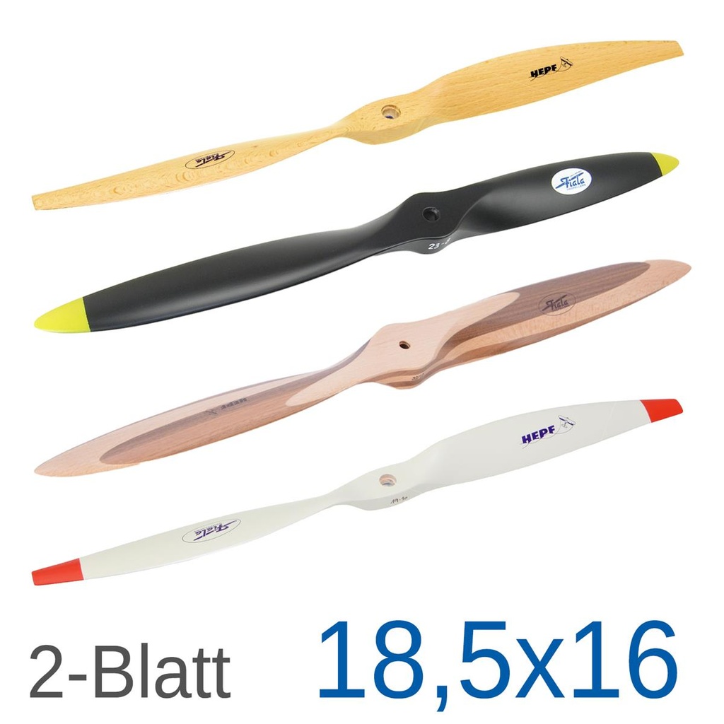 Fiala 2-Blatt 18,5x16 Holzpropeller