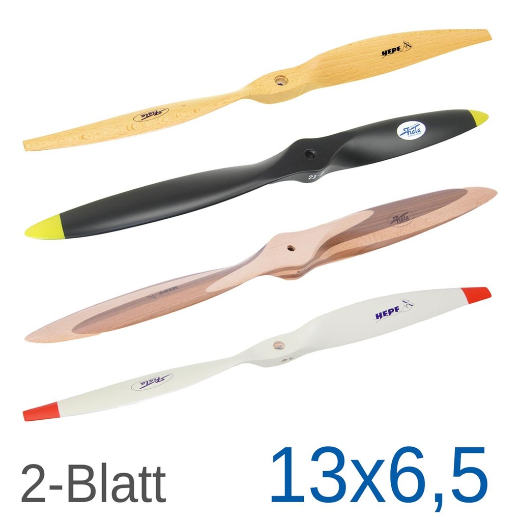 Fiala 2-Blatt 13x6,5 Holzpropeller