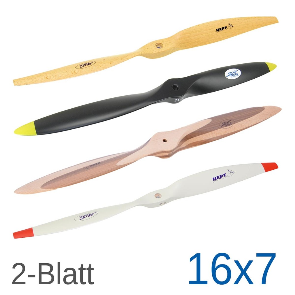 Fiala 2-Blatt 16x7 Holzpropeller