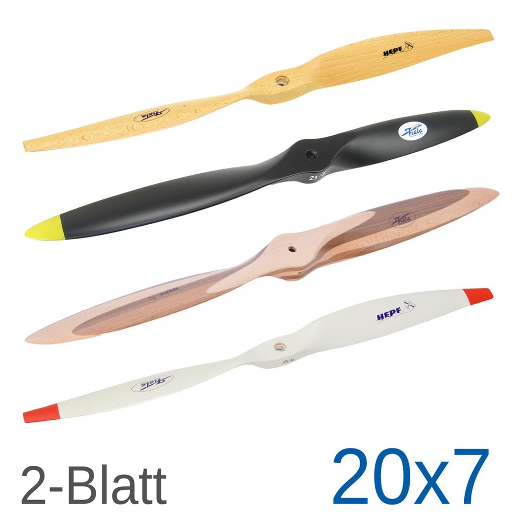 Fiala 2-Blatt 20x7 Holzpropeller