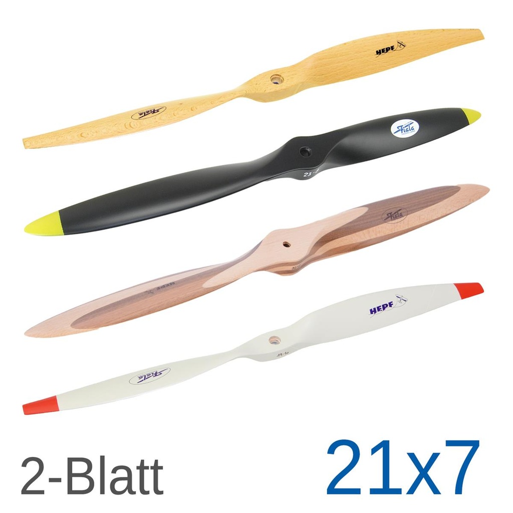 Fiala 2-Blatt 21x7 Holzpropeller