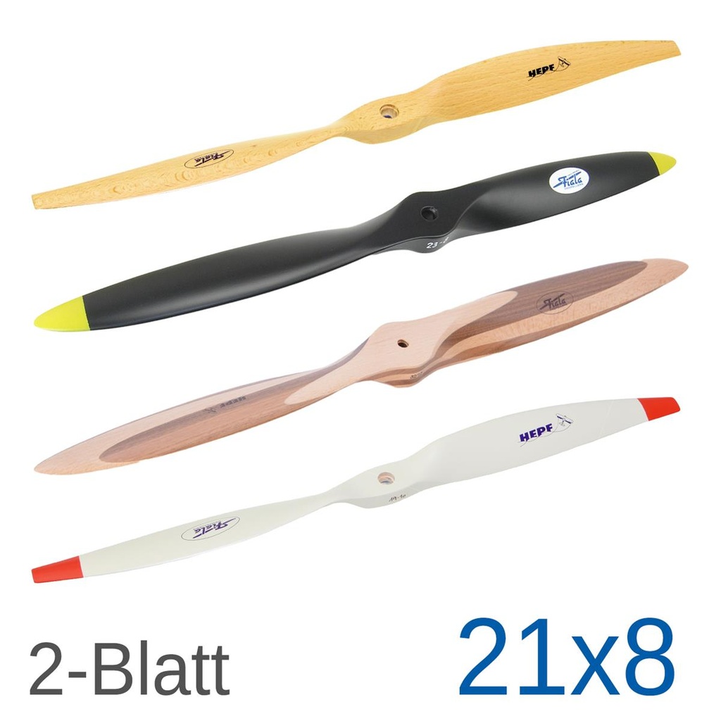 Fiala 2-Blatt 21x8 Holzpropeller