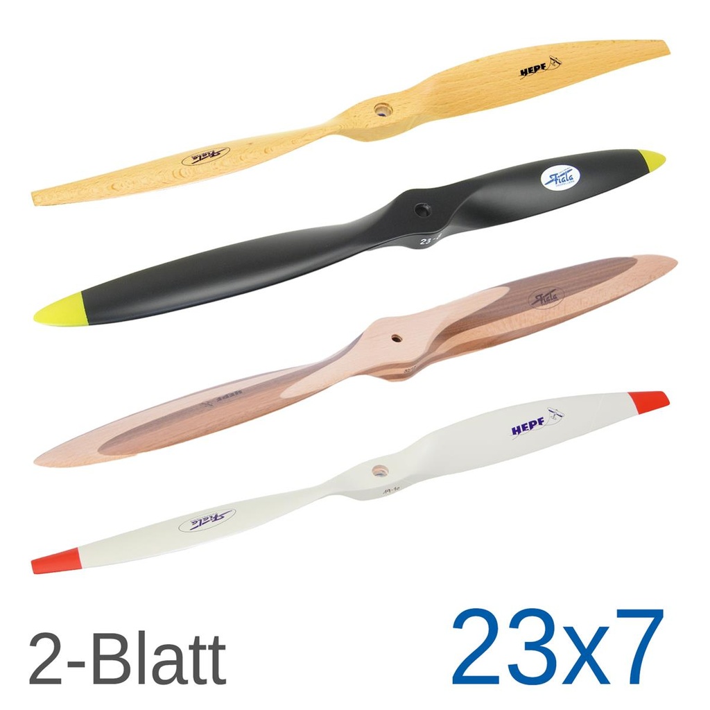 Fiala 2-Blatt 23x7 Holzpropeller
