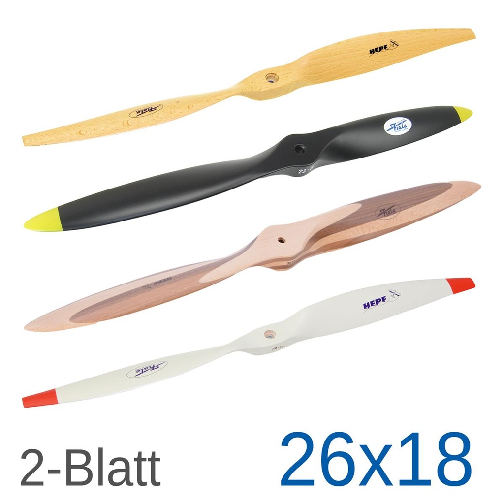 Fiala 2-Blatt 26x18 Holzpropeller
