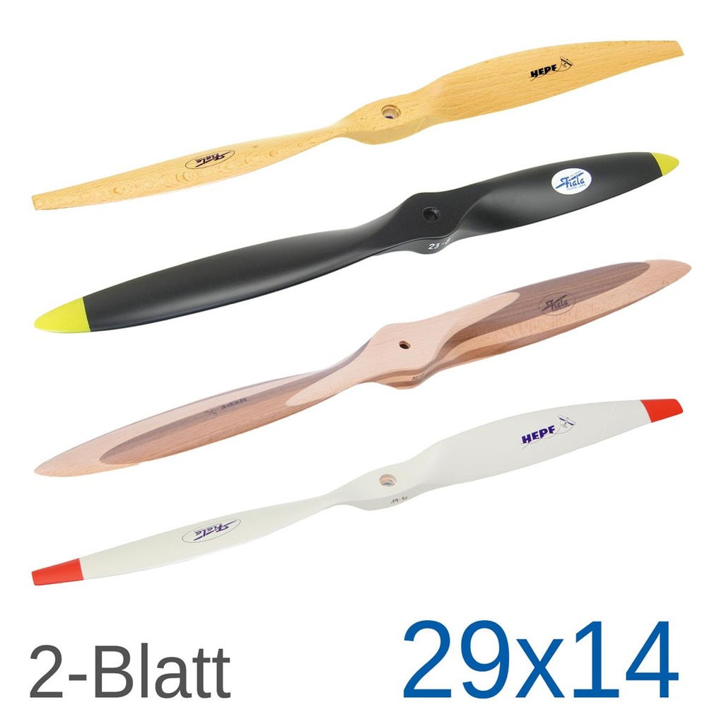 Fiala 2-Blatt 29x14 Holzpropeller