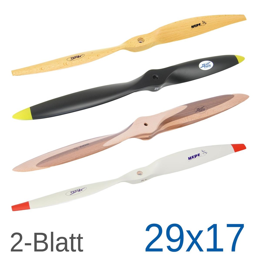 Fiala 2-Blatt 29x17 Holzpropeller