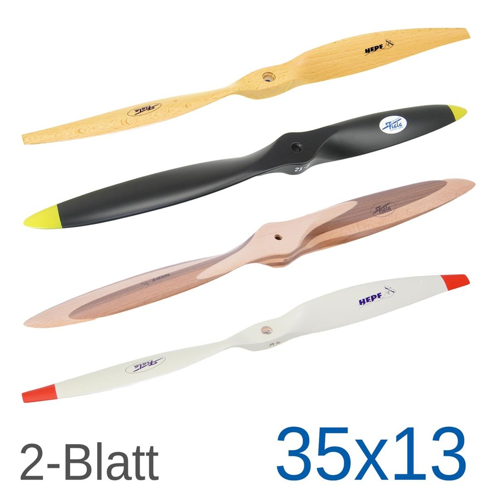 Fiala 2-Blatt 35x13 Holzpropeller