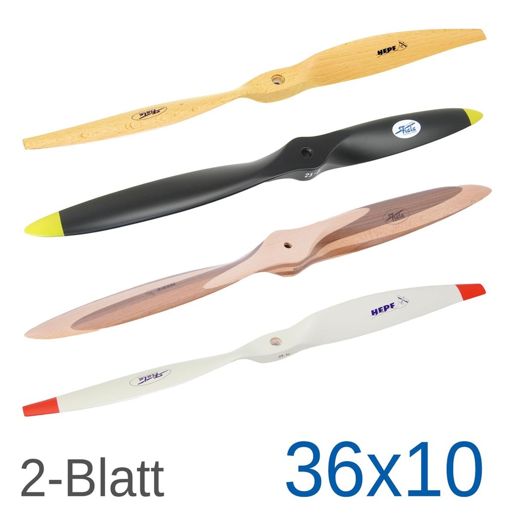 Fiala 2-Blatt 36x10 Holzpropeller
