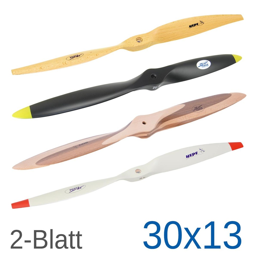Fiala 2-Blatt 30x13 Holzpropeller