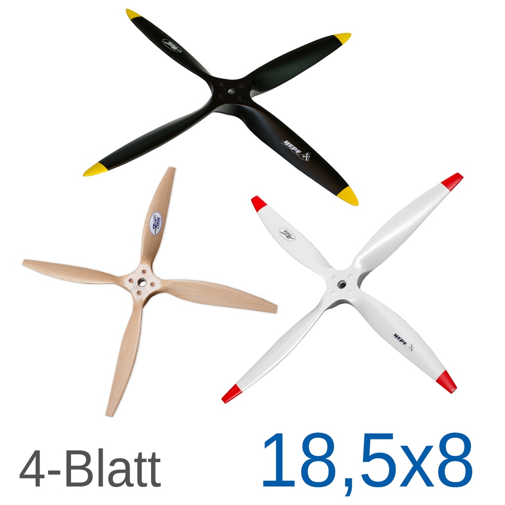 Fiala 4-Blatt 18,5x8 Holzpropeller