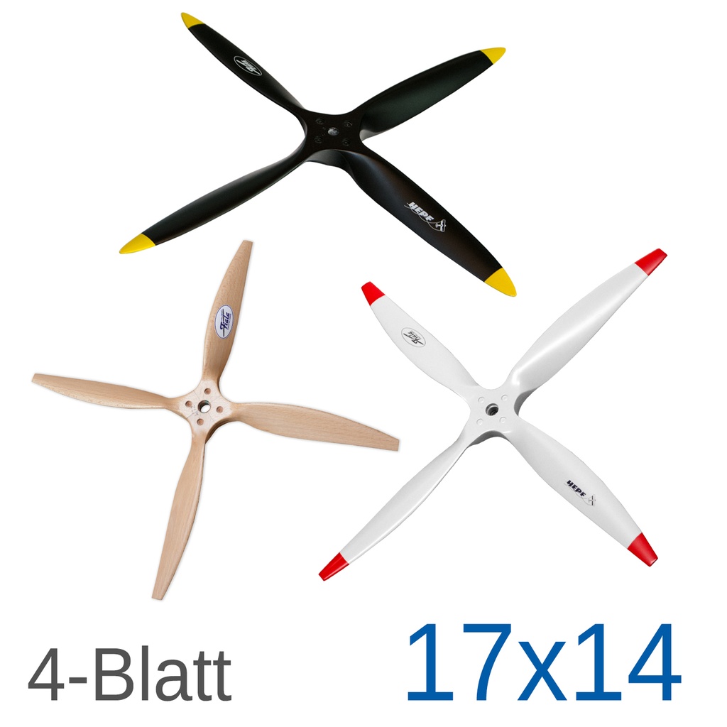 Fiala 4-Blatt 17x14 Holzpropeller
