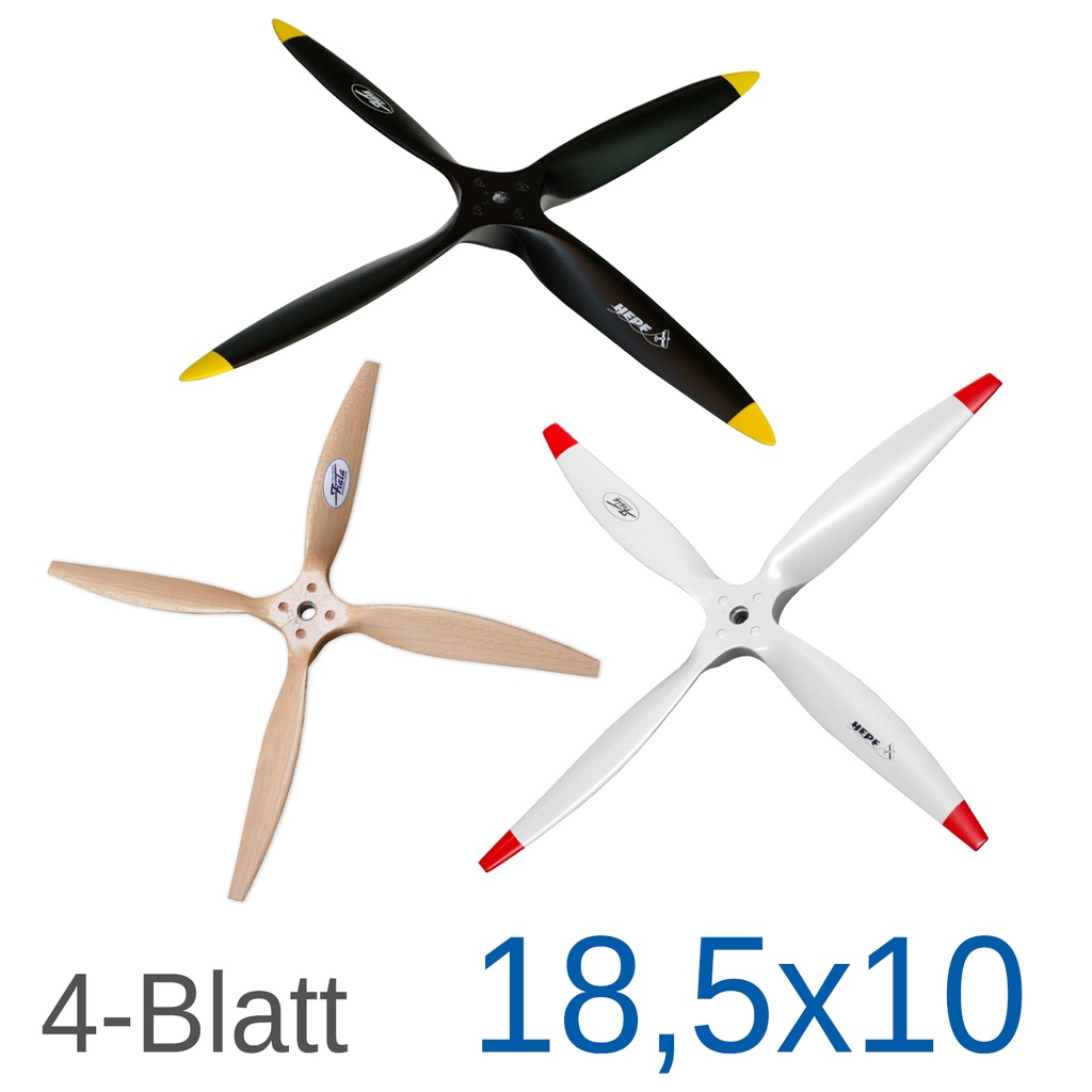 Fiala 4-Blatt 18,5x10 Holzpropeller
