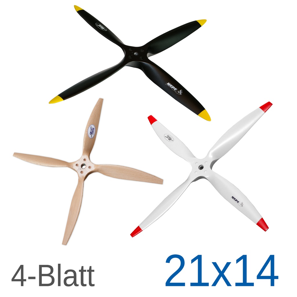 Fiala 4-Blatt 21x14 Holzpropeller