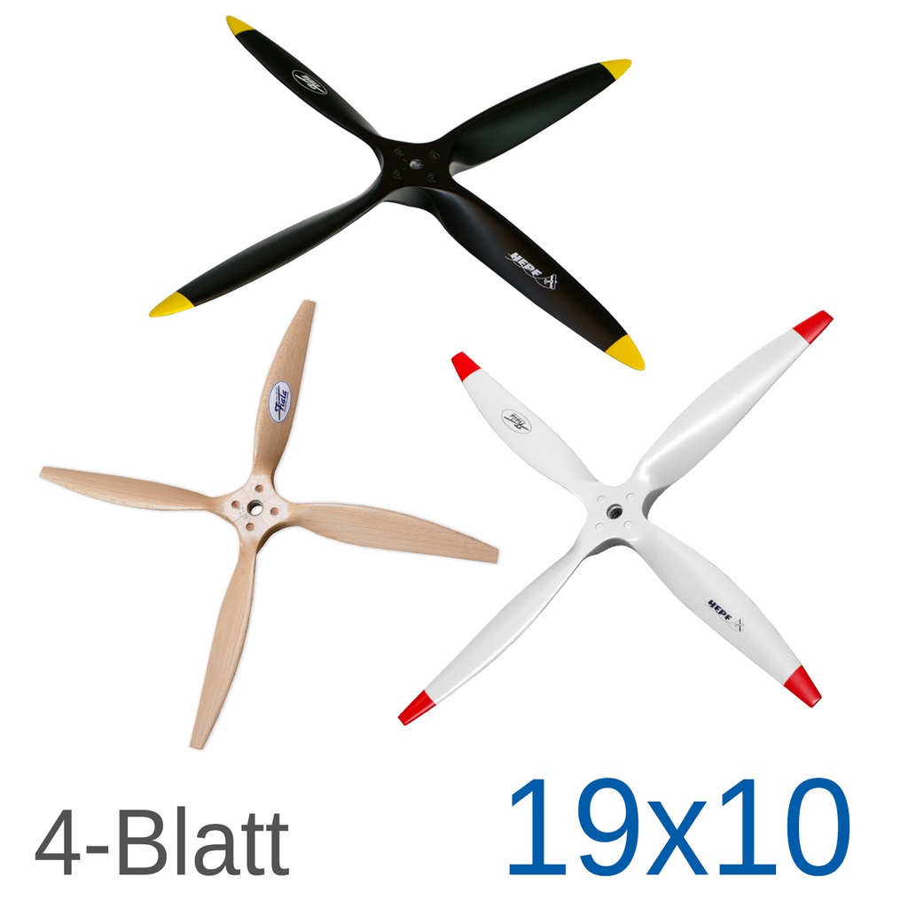 Fiala 4-Blatt 19x10 Holzpropeller