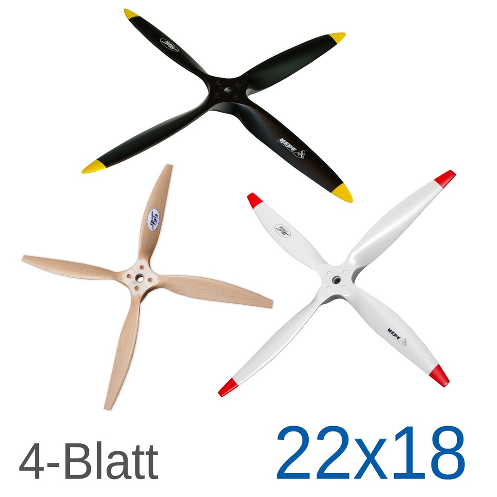Fiala 4-Blatt 22x18 Holzpropeller
