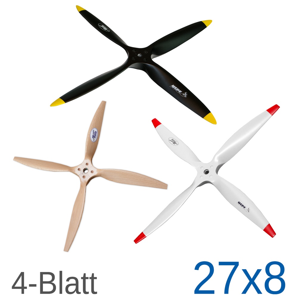 Fiala 4-Blatt 27x8 Holzpropeller