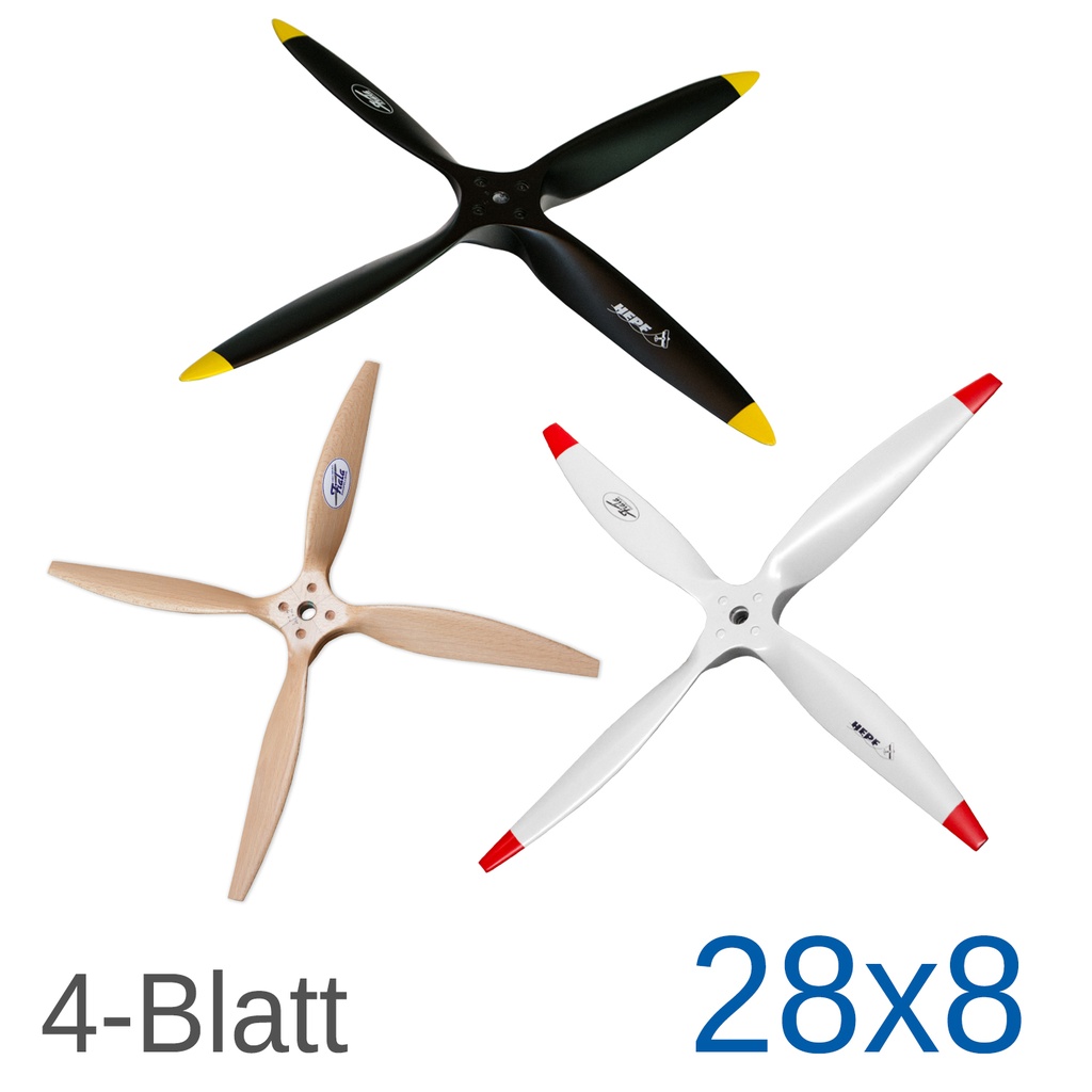Fiala 4-Blatt 28x8 Holzpropeller