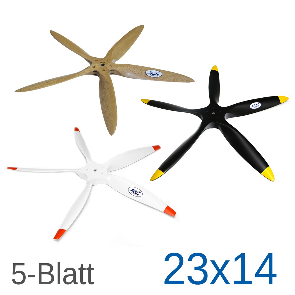 Fiala 5-Blatt 23x14 Holzpropeller