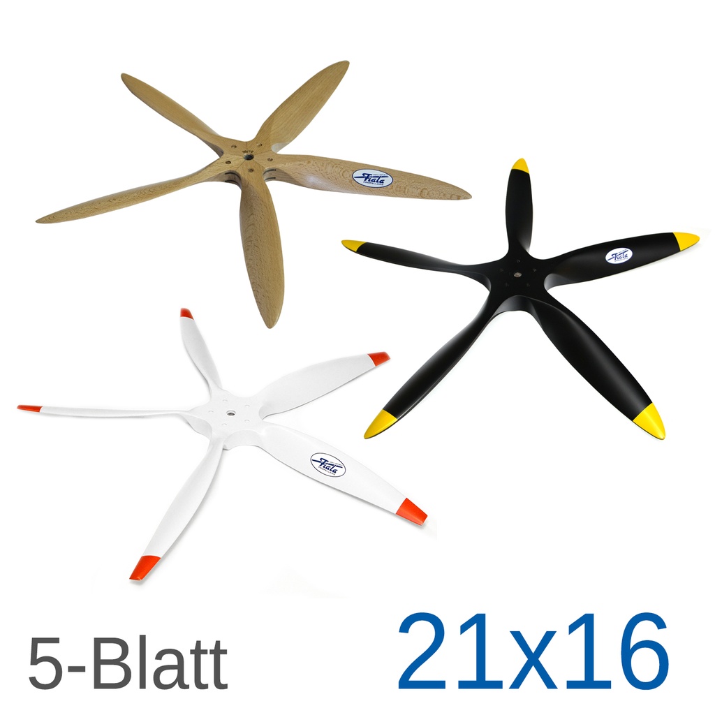 Fiala 5-Blatt 21x16 Holzpropeller