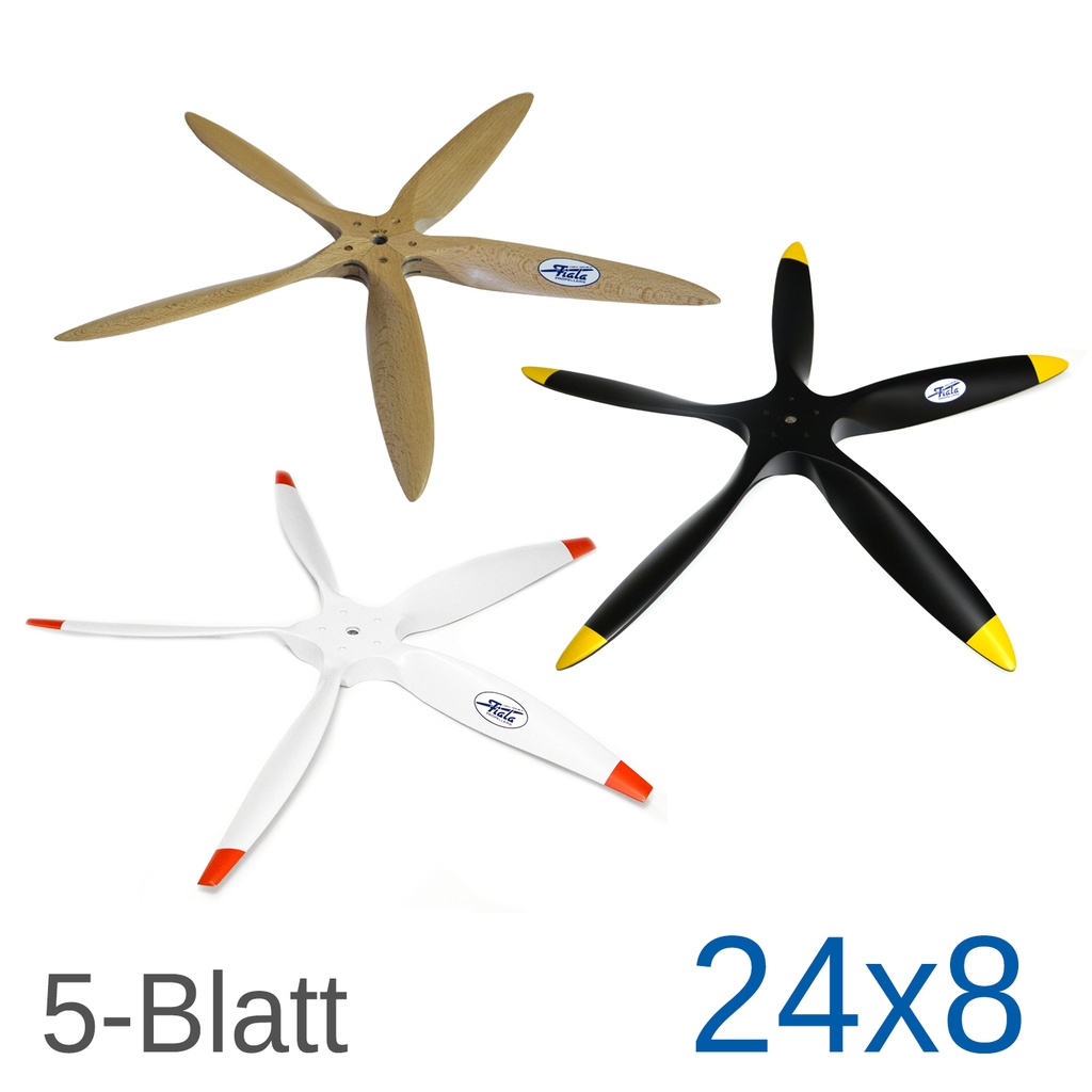 Fiala 5-Blatt 24x8 Holzpropeller