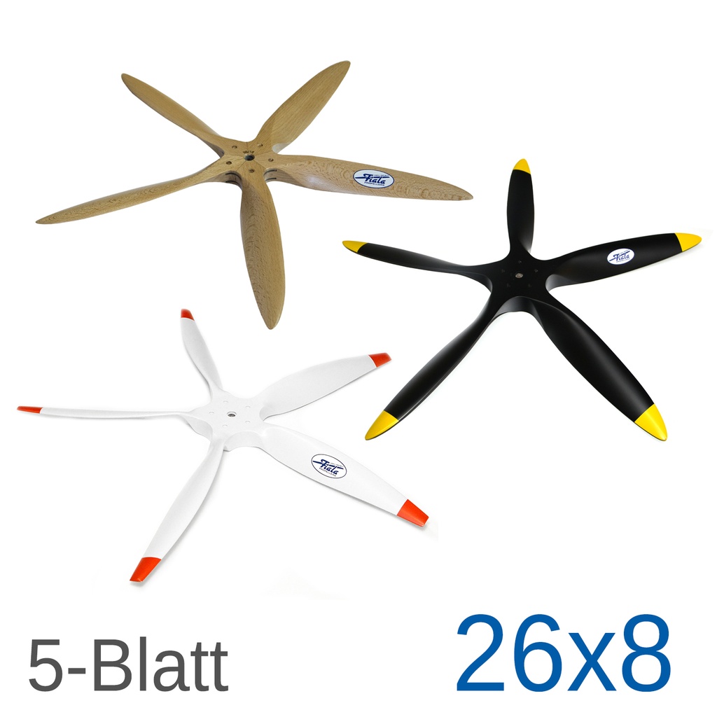 Fiala 5-Blatt 26x8 Holzpropeller