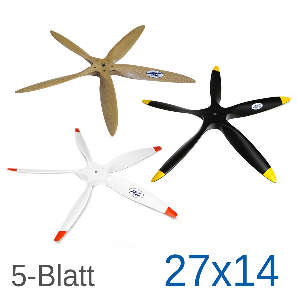 Fiala 5-Blatt 27x14 Holzpropeller