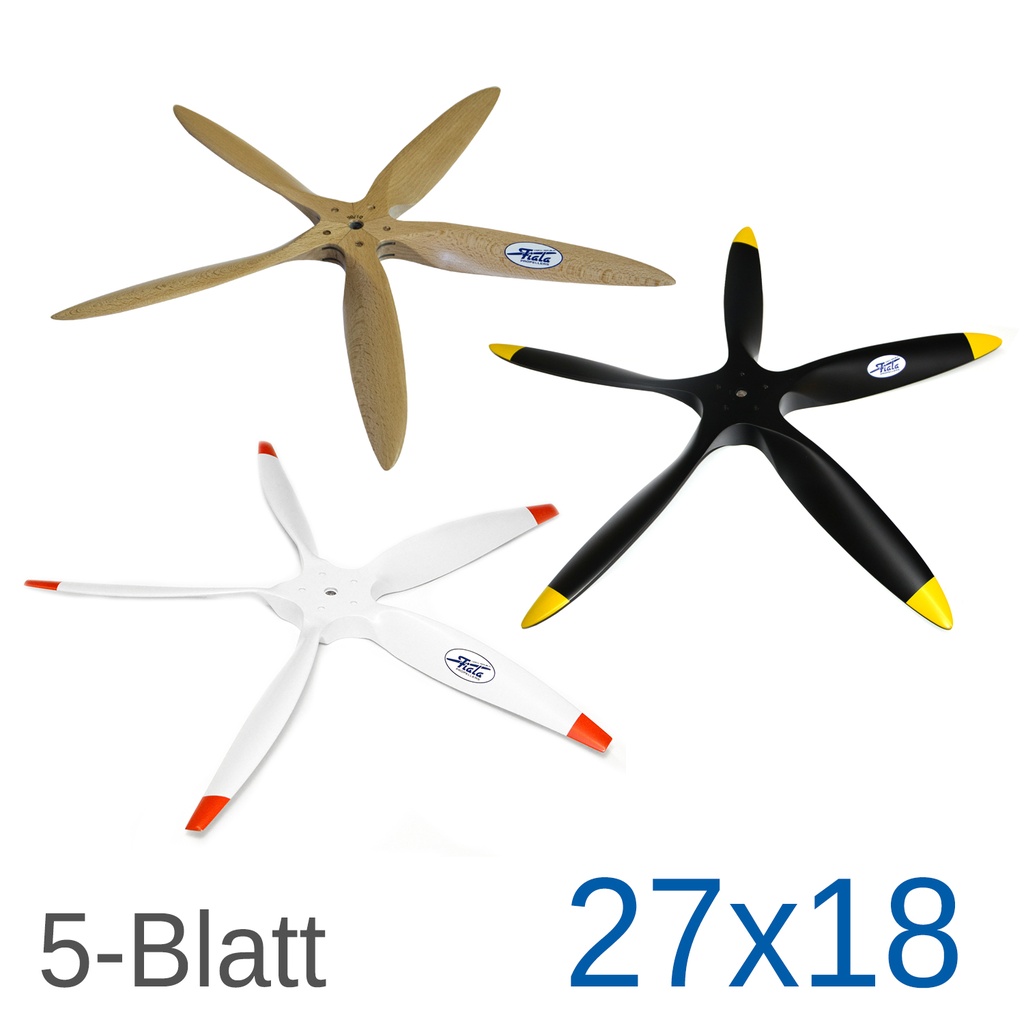 Fiala 5-Blatt 27x18 Holzpropeller