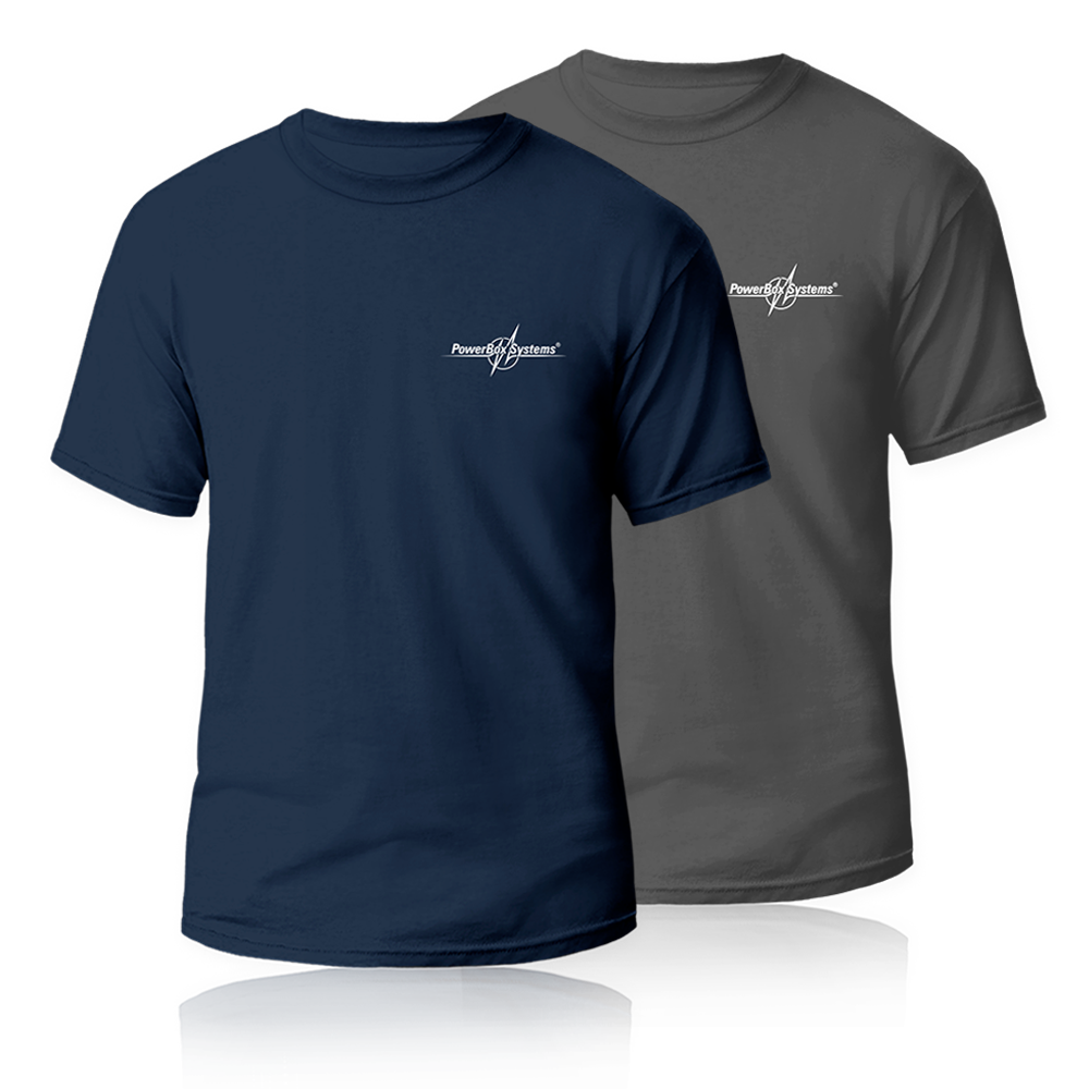 PowerBox T-Shirt "classic" - blau, Größe S