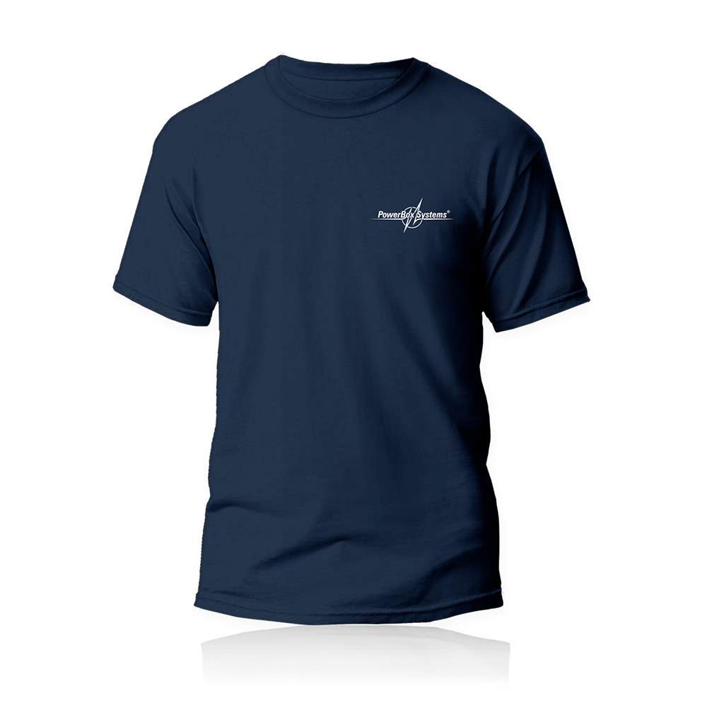 PowerBox T-Shirt "classic" - blau, Größe 3XL
