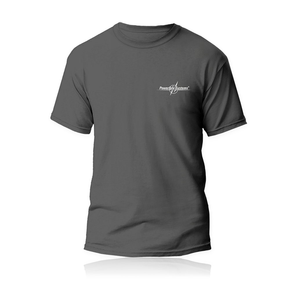 PowerBox T-Shirt "classic" - grau, Größe 3XL