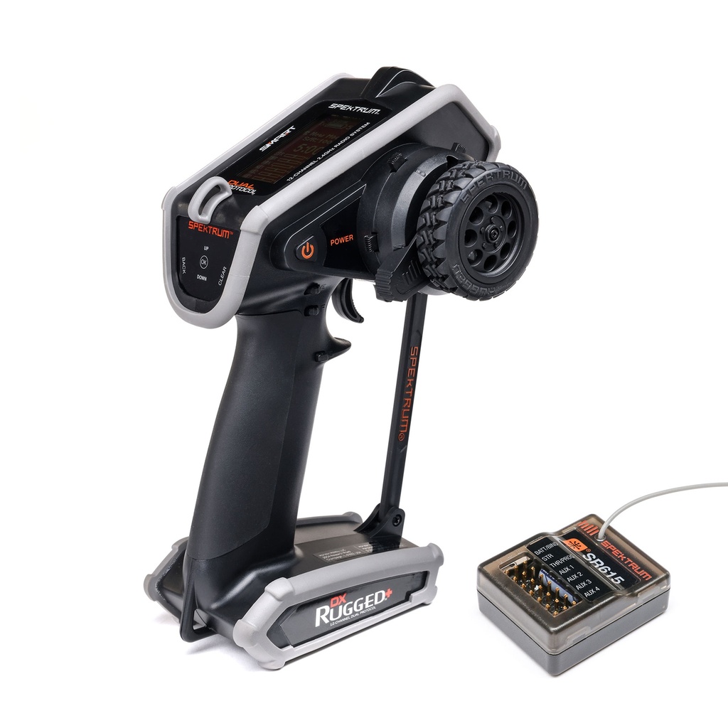 Spektrum DX Rugged+ 12-Channel DSMR+ Transmitter with SR615 Receiver