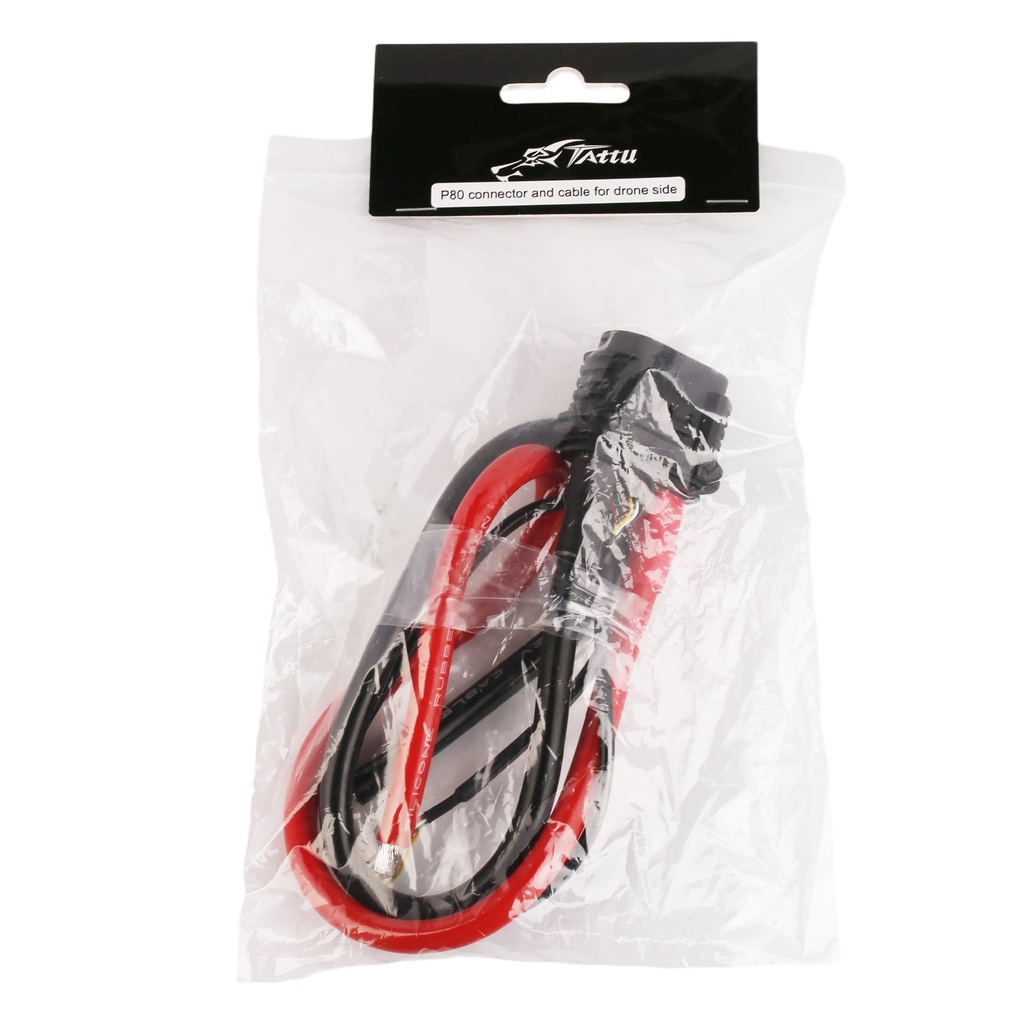 P80 connector and cable for drone side